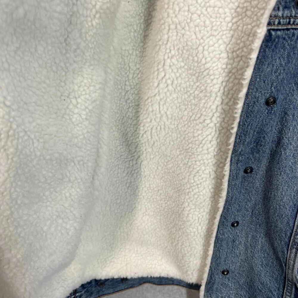American Eagle Offline by Aerie Fleece Lined Denim Jean Jacket Women's M EUC - Picture 4 of 11